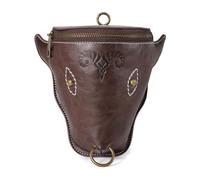 KADSXIYA Porte-monnaie médiéval en cuir synthétique PU - Porte-monnaie portable Moyen Âge, Sac kaki, As derailed discription