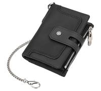 KADSXIYA Portefeuille compact en cuir PU multifonction pour homme, noir