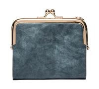 KADSXIYA Portefeuille court en PU pour femme Porte-monnaie Porte-monnaie Porte-cartes de crédit Portefeuilles, bleu