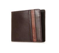 KADSXIYA Portefeuille vintage en PU pour homme, porte-monnaie, porte-monnaie, porte-cartes, marron foncé