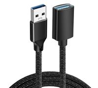 KADSXIYA Rallonge de câble de données USB 3.0, chargement rapide et connecteurs en aluminium
