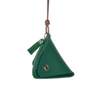 KADSXIYA Sac à clés souple avec poche pour pièces de monnaie en polyuréthane, vert