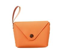 KADSXIYA Sac à monnaie en cuir PU - Mini porte-monnaie - Petit sac de rangement - Cadeau, Orange