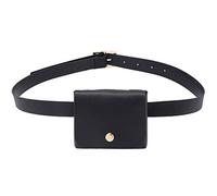 KADSXIYA Sac banane classique en cuir synthétique pour femme et fille, noir, As derailed discription