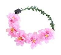 KADSXIYA Serre-tête à fleurs hawaïennes à LED pour décoration de cheveux