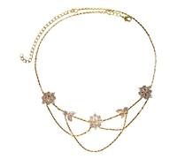 KADSXIYA Serre-tête de mariage avec strass floraux, pour femme, carnaval, gala, dîner