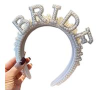 KADSXIYA Serre-tête élégant avec lettres 3D et détails plumes