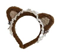 KADSXIYA Serre-tête oreilles de chaton à volants en dentelle pour oreilles de chat Lolita Costume