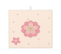 KadUe Little Pink Cherry Blossoms Tapis de séchage à vaisselle en microfibre absorbant pour comptoir de cuisine 40,6 x 45,7 cm