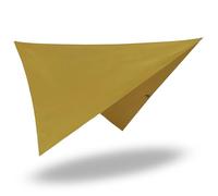 KADVA Bâche Sailo Marron 100% Polyester Dimensions 250 cm x 250 cm Résistance à l'eau 2000 mm UPF 50 Poids 550 g Compact Une Fois Emballé 45 cm x 8 cm Idéal pour Le Camping