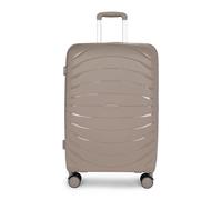 KADVA Brava Travel Bag à roulettes I Bagage Cabine de 78 litres I Coque Rigide avec 4 roulettes pivotantes à 360° I Serrure chiffrée avec Code Personnel I Poids 3.4kg Couleur Beige