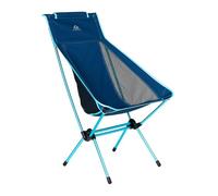 KADVA Chaise de Camping Sego Mid en Bleu - 61 x 70 x 98 cm - Pliable - Ultra légère - 1,5 kg - Cadre de Chaise en Aluminium - Matériau : 100% Polyester avec Coussin Doux sur Dossier Haut - Siège