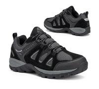 KADVA Chaussures de Randonnée Trekking Homme Traver Low Couleur Noir Taille 45 EU Chaussures Imperméables et Respirantes avec Isolation Thermique Tige en Cuir