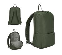 KADVA CityQuest Sac à dos 9 l | Sangles réglables | Format compact | Fermeture éclair bidirectionnelle | Poche avant | Poignée de transport | Design minimaliste | 100% polyester