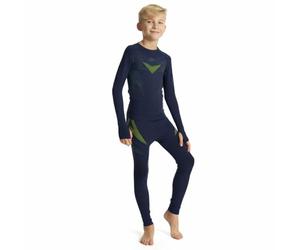 KADVA - Ensemble sous-Vêtements Thermiques Enfant, AlpineStep Thermo Light Plus, Bleu Marine sans Coutures, 140-152 - Haut Manches Longues & Bas