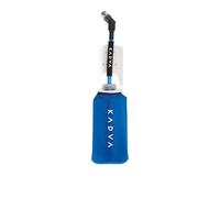 KADVA - Flasque Souple d’Hydratation Flowbie Pro 300 ml en TPU Bleu avec Tuyau et Embout à Mordre, Compatible Gilet