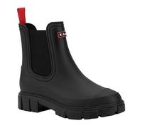 KADVA FlowBoots Chelsea Bottes de pluie imperméables en caoutchouc pour femme pour la marche et les chemins mouillés Noir, Noir, 39 EU