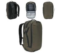 KADVA Glejt Sac à dos 30 l - Sac à dos urbain avec ouverture comme une valise, compartiment pour ordinateur portable jusqu'à 16, organiseur, rabat + rayures, imperméable, idéal comme bagage à main