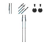 KADVA Kidd Bâtons de Ski pour Enfants - Bâtons de Ski évolutifs (60 à 100 cm) en Aluminium léger - Bâtons télescopiques avec Verrouillage Twist - Poignées ergonomiques et dragonne - pour garçons et
