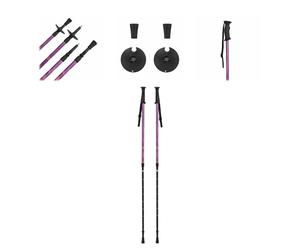 KADVA Kidd Bâtons de Ski pour Enfants - Bâtons de Ski évolutifs (60 à 100 cm) en Aluminium léger - Bâtons télescopiques avec Verrouillage Twist - Poignées ergonomiques et dragonne - pour garçons et