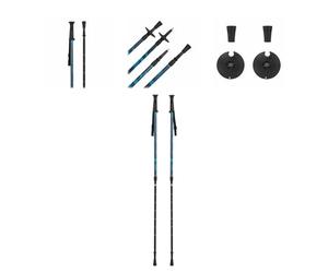 KADVA Kidd Bâtons de Ski pour Enfants - Bâtons de Ski évolutifs (60 à 100 cm) en Aluminium léger - Bâtons télescopiques avec Verrouillage Twist - Poignées ergonomiques et dragonne - pour garçons et