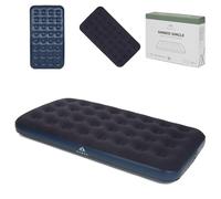 KADVA Matelas Gonflable Sinbed Single Bleu | Individuel PVC Isolation Compact Léger | Valve de Fermeture Housse Manipulation Rapide Camping Maison, Compatible avec Pompe, Nettoyage Facile