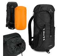 KADVA Mundoro Sac à dos de randonnée 35 l | Ventilation dorsale Windflow | Ceinture de poitrine et de hanche | Poches latérales en filet | Support pour bâtons de trekking | Matériau imperméable