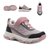 KADVA Rocky Trail Low Waterproof - Chaussures d'extérieur pour enfants : sèches et confortables ; softshell, membrane, semelle TPR adhérente, gris, 34 EU