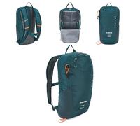 KADVA - Sac À Dos Randonnée & Ville 15 L - Léger avec Dos Ventilé Et Accès Haut Zippé, Poches Organisées, Sangle Pectorale, Compatible Hydratation, Housse Pluie - Turquoise