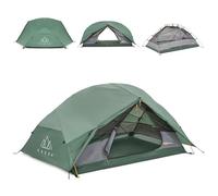 KADVA Tente de trekking EXPEDIT 2 PRO ultra légère pour 2 personnes, étanche 3000 mm, avec entrée, armature en aluminium, moustiquaire compacte, pour l'extérieur, le camping, le cyclisme, la moto