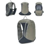 Kadva - Zivo 10 L Sac À Dos De Randonnée - Nylon Léger, Sangle Pectorale avec Sifflet, Poche Hydratation, Détails Réfléchissants - Gris