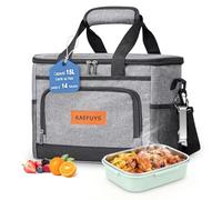 KAEFUYS Sac Isotherme Repas 15L Glaciere Souple Isotherme Sac Lunch Bag Isotherme Hommes Femmes Portable Imperméable pour Pique-Nique Travail Camping Plage Voyage