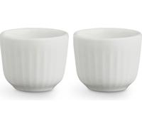 Kähler Design - Hammershøi Coquetier - Blanc - Lot de 2, H 4,5 cm