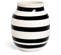 Kähler Design Omaggio Vase noir blanc 20 cm