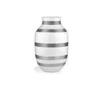 Kähler Design Vase en céramique Omaggio - H 30,5 cm - Argent