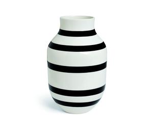 Kähler Design Vase en céramique Omaggio - H 30,5 cm - noir