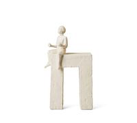 Kähler Gémeaux H24 cm Sculptures Astro Focus Spirituel Communication, Rouge
