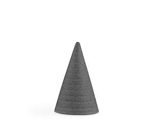 Kähler Hak Cône décoratif en céramique Gris 12,5 cm