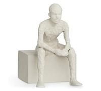 Kähler Le Réflecteur H14 cm Sculptures de caractères Non émaillé, Blanc
