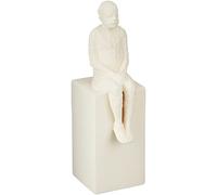 Kähler Le rêveur H21.5 cm Sculptures de caractère Finition Non émaillée, Blanc