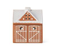 Kähler Photophore Gingerbread Christmas barn 11.5 cm
