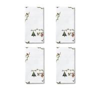 Kähler Serviette en tissu Hammershøi Christmas 45x45 cm Lot de 4 Blanc
