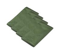 Kähler Serviettes de table en tissu 45x45 cm Hammershøi Poppy. lot de 4 Vert