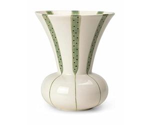 Kähler Vase H20 cm Signature Plaque unique en céramique perforée