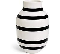 Kähler Vase H31 cm Omaggio Originaldesign avec Bandes peintes à la Main, Noir