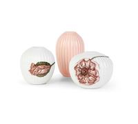 Kähler Vase miniature Hammershøi Poppy 3 Pièces Blanc-détails