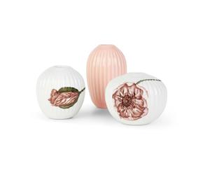 Kähler Vase miniature Hammershøi Poppy 3 Pièces Blanc-détails