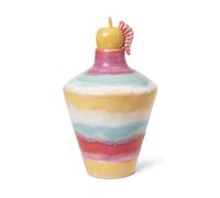 Kähler Vase Poppery avec pomme 32 cm Pink-mint-jaune