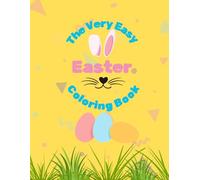 Kaek Designs Hand- Illustrated Children's Easy Easter Egg Coloring Book A4 Size Unique 15 + Designs: Perfect Easter Present Gift for Children