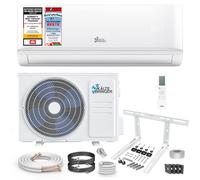 Kältebringer Climatiseur Split Réversible, 12000 BTU/h (3,5 kW) Wi-Fi/Application, Refroidissement Chauffage Réfrigérant R32, Très Silencieux, Avec Support Mural Inclus